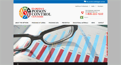 Desktop Screenshot of floridapoisoncontrol.org